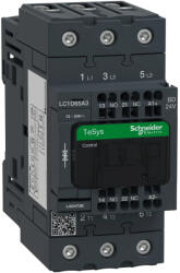 Schneider Electric LC1D65A3BD 3pólusú Everlink mágneskapcsoló (AC3, 400V 65A) rugós vezérlő sorkapoccsal 24V DC (LC1D65A3BD)