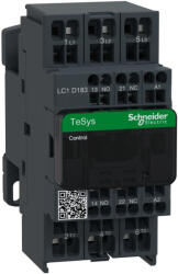 Schneider Electric LC1D183G7 AC mágneskapcsoló, 7, 5kW/18A (400V, AC3), rugós csatlakozás, 1Z+1NY (LC1D183G7)