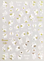  Körömmatrica - F1036 virág