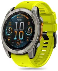Szíj Tech-protect Silicone Line Garmin Fenix 5 / 6 / 6 Pro / 7 / 8 (47 Mm) / E Lime
