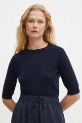 Max Mara gyapjú pulóver könnyű, női, sötétkék, 2426366018600 - sötétkék XS