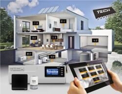 TECH EU-R-12b Vezetékes szobatermosztát LX -WiFi vezérléshez
