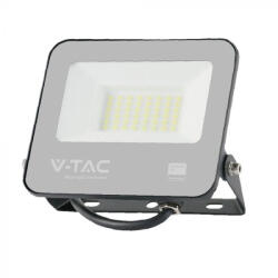 V-TAC LED reflektor 30W 3000K Fekete házas, Szürke matt üveggel, 1 m hosszú vezetékkel (SAMSUNG CHIP) -23599 (23599)