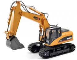 Huina Toys Die Cast 1: 14 RTR 15 csatornás 2, 4 GHz távirányítós markoló, fém kanállal - miniverda