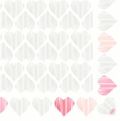  DuniSoft BIO textilhatású szalvéta Amour, 60 db/cs