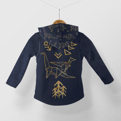 Takoy Panel szabásmintával softshell kabátra geometrikus dinoszauruszok minta 104-es méret