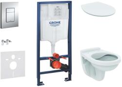 GROHE Rapid SL - Falra szerelhető szett, WC Alpha ülőkével, gombos Skate Cosmopolitan, krómozott 38528SET-KD (38528SET-KD)