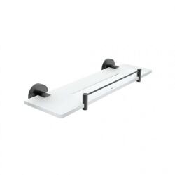 Nimco Unix - Polc, 40 cm, plexi/matte fekete UNC X440-X-90 (UNC X440-X-90)