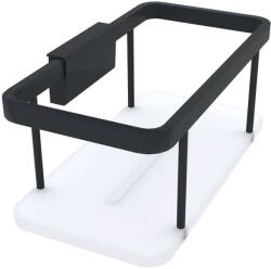 Nimco Kibo - Polc, hossza 20 cm, plexi/fekete Ki-14015-B-90 (Ki-14015-B-90)