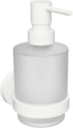 SAPHO X-Round - Szappanadagoló tartóval, matt üveg/fehér XR103W (XR103W)