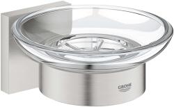 GROHE QuickFix Start Cube - Szappantartó tartóval, üveg/szuperacél 41096DC0 (41096DC0)