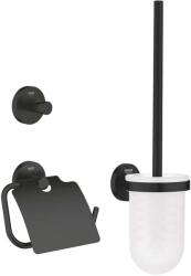 GROHE QuickFix Start - WC-kiegészítő készlet 3 az 1-ben, matt fekete 412042430 (412042430)