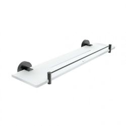 Nimco Unix - Polc, 50 cm, plexi/matte fekete UNC X450-X-90 (UNC X450-X-90)