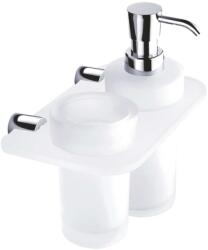 Nimco Bormo - Dupla tartó adagolóhoz és pohárhoz, krómozott BR X3-5831W-26 (BR X3-5831W-26)