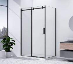 SAPHO Dragon - Zuhanykabin 150x80 cm, fekete/tiszta üveg GD4615B-01 (GD4615B-01)