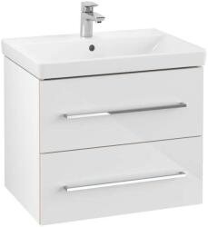 Villeroy & Boch Avento - Mosdószekrény, 630x514x452 mm, 2 fiókos, Crystal White A89000B4 (A89000B4)