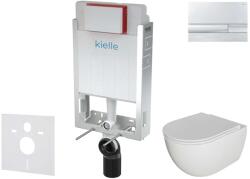 kielle Genesis - Falsík alatti szerelőkészlet, Oudee WC softclose ülőkével és Gemini I vezérlőgombokkal, króm 30505SZ20 (30505SZ20)