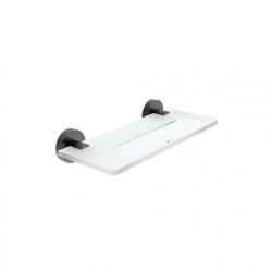 Nimco Unix - Polc, 30 cm, plexi/matte fekete UNC X430-90 (UNC X430-90)