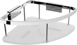 Nimco Kibo - Polc, hossza 28 cm, plexi/króm, plexiüveg/króm Ki 14008-B-26 (Ki 14008-B-26)