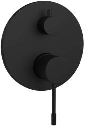 SAPHO Solaris - Rejtett csaptelep, 2 kimenet, testtel, matt fekete WD042B (WD042B)
