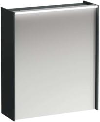 Laufen Lani - Tükrös szekrény LED világítással, 71x62x21 cm, 1 ajtó, zsanérok balra, szürke H4037311122661 (H4037311122661)
