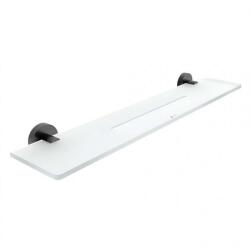 Nimco Unix - Polc, 60 cm, plexi/matte fekete UNC X460-90 (UNC X460-90)