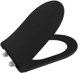 SAPHO Ülések - WC-ülőke Avva Slim, Soft Close, matt fekete 100787-110 (100787-110)