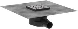 Hansgrohe RainDrain Point - Padlólefolyó, 10x10 cm, csiszolt rozsdamentes acélból 56246800 (56246800)