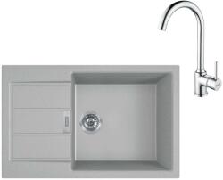 Franke Készletek - Konyhai szett T106, tektonit mosogató S2D 611-78 XL és keverő FP 9000.031, szürke/króm 143.0675. 733 (143.0675.733)