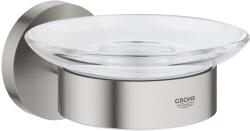 GROHE QuickFix Start - Szappantartó tartóval, üveg/szuperacél 41193DC0 (41193DC0)