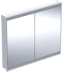 Geberit ONE - Tükrös szekrény LED-es világítással, 1050x900x150 mm, 2 ajtó, beépített, alumínium 505.804. 00.1 (505.804.00.1)