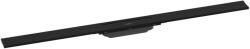 Hansgrohe RainDrain Flex - Lineáris zuhanytálca rozsdamentes acél ráccsal 1200, helyigényes, rövidíthető, matt fekete színű 56047670 (56047670)
