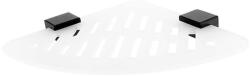 Nimco Kibo - IXI sarokpolc, matt plexi/ matt fekete Ki-X212-90 (Ki-X212-90)