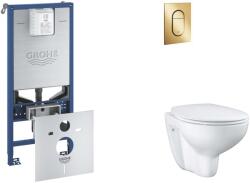 GROHE Rapid SLX - Készlet fali beépítéshez, WC, SoftClose ülőkével és Arena Cosmopolitan gombbal S, Cool Sunrise SANI11BB4105 (SANI11BB4105)