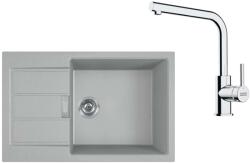Franke Készletek - Konyhai szett T116Š, tektonit mosogató S2D 611-78 XL és keverő FS 3230.031, szürke/króm 143.0687. 354 (143.0687.354)