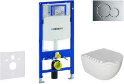 Geberit Duofix - Falra szerelhető szett, Oudee WC és softclose ülés, Sigma01 gomb, fényes króm, fényes króm SANI11CA1120 (SANI11CA1120)