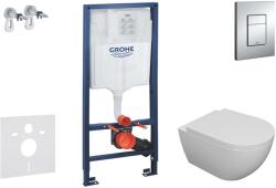 GROHE Rapid SL - Falra szerelhető szett, Oudee WC és softclose ülőkével, Skate Cosmopolitan gomb, króm SANI11BA1100 (SANI11BA1100)