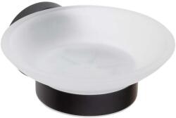 SAPHO X-Round - Szappanadagoló tartóval, matt üveg/fekete XR803B (XR803B)