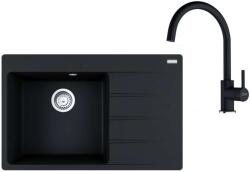 Franke Készletek - Konyhai szett G272O, illatos mosogató CNG 611-78 TL/2 és keverő FC 6018.071, onyx 114.0700. 779 (114.0700.779)