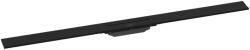Hansgrohe RainDrain Flex - Lineáris zuhanytálca rozsdamentes acél ráccsal 1200, falra szerelhető, rövidíthető, matt fekete színű 56054670 (56054670)