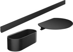 Hansgrohe WallStoris - Fürdőszobai tartozék készlet, matt fekete 27966670 (27966670)