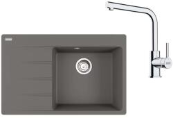 Franke Készletek - Konyhai szett G250ŠK, illatos mosogató CNG 611-78 TL/7 és keverő FS 3230.031, szürke kő/króm 114.0700. 686 (114.0700.686)
