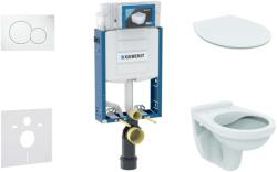Geberit Kombifix - Falra szerelhető szett, WC Alpha ülőkével, gomb Sigma01, alpesi fehér 110.302. 00.5 ND1 (110.302.00.5 ND1)