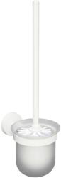 SAPHO X-Round - Falra szerelhető WC-kefe tartóval, matt üveg/fehér XW301 (XW301)