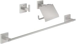 GROHE QuickFix Start Cube - Fürdőszobai tartozék szett 3 az 1-ben, supersteel 41124DC0 (41124DC0)
