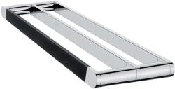 Nimco Nava - Törölközőtartó, hossza 580 mm, matt fekete/króm NA 28061D (NA 28061D)