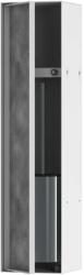 Hansgrohe XtraStoris Rock - Aljzat WC-keféhez, polccal, matt fehér 56060700 (56060700)