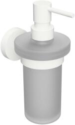 SAPHO X-Round - Szappanadagoló tartóval, matt üveg/fehér XR101W (XR101W)