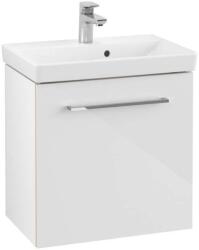 Villeroy & Boch Avento - Mosdószekrény, 530x514x352 mm, 1 ajtó, Crystal White A88800B4 (A88800B4)