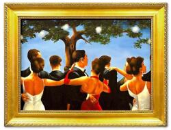 Inne olajfestékkel készült festmény keretben Jack Vettriano, The Singing Butler - többszínű Univerzális méret